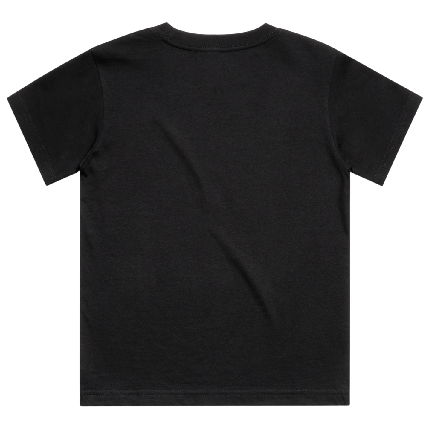 Black t-shirt on a transparent background