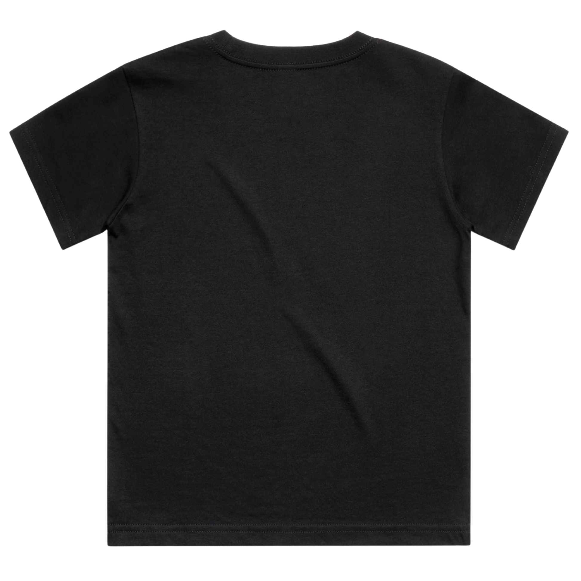 Black t-shirt on a transparent background