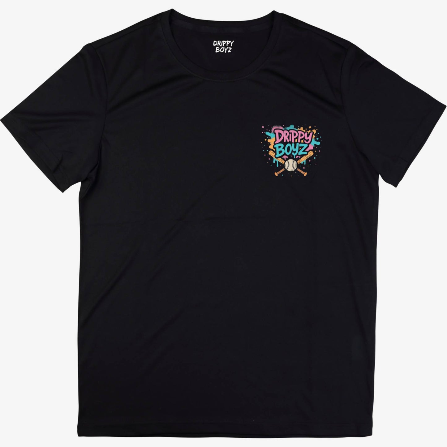 Stay Drippy All SZN Black Youth Baseball Shirt by Drippy Boyz – Graffiti Style with DB Logo